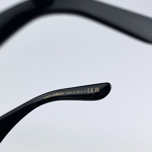 D&G DG4439 501/87 Sunglasses Black Dark Grey Cat Eye Women